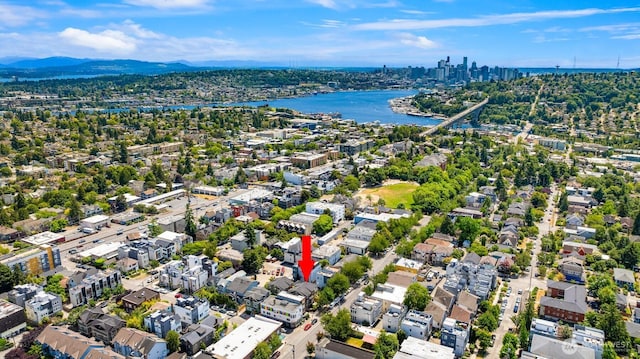 4220 Fremont Ave N Unit A, Seattle, WA 98103 - bird's eye view of a water and mountain view