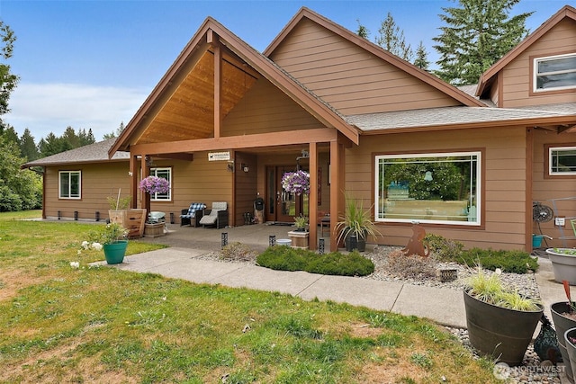 33320 27th Ave E, Roy, WA 98580 - rear view of house featuring a yard and a shingled roof