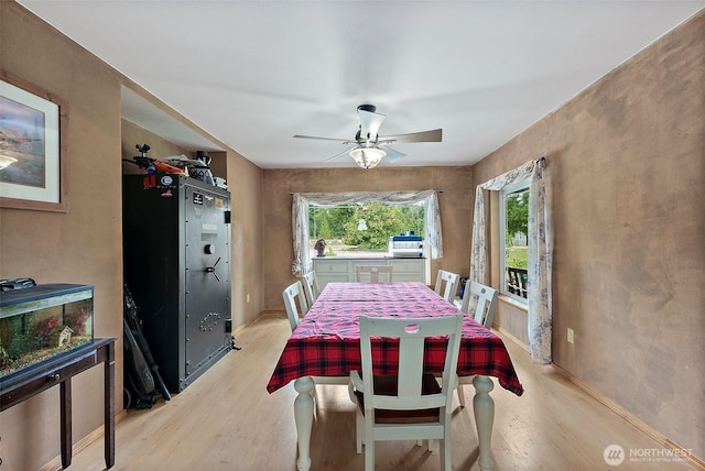 33320 27th Ave E, Roy, WA 98580 - dining area with light wood-style floors and ceiling fan