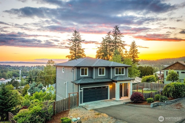1818 36th St, Bellingham, WA 98226 - view of front facade featuring driveway, an attached garage, and roof with shingles