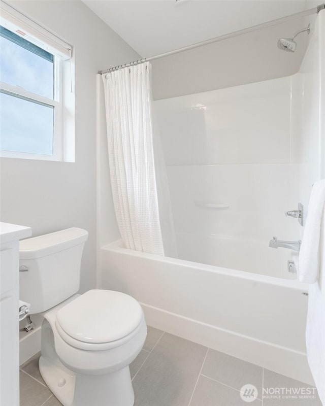 1818 36th St, Bellingham, WA 98226 - full bathroom featuring tile patterned floors, shower / tub combo, and vanity
