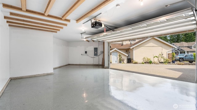 4597 Rutherford Cir SW, Port Orchard, WA 98367 - garage with a garage door opener and electric panel