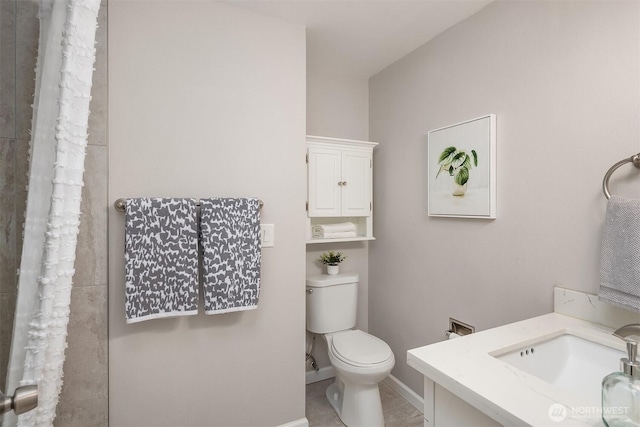 16011 Sunnyside Ave N, Shoreline, WA 98133 - bathroom with vanity and a shower with shower curtain