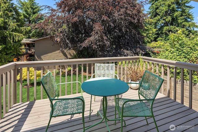 16011 Sunnyside Ave N, Shoreline, WA 98133 - view of wooden terrace