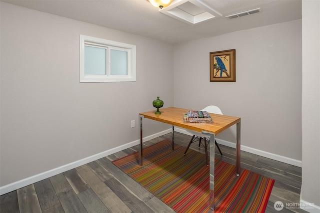16011 Sunnyside Ave N, Shoreline, WA 98133 - office area featuring wood finished floors