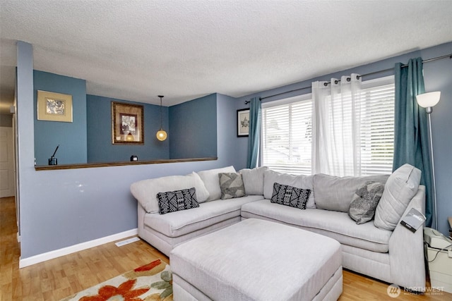 1938 66th Ave NE, Tacoma, WA 98422 - living room with wood finished floors and a textured ceiling
