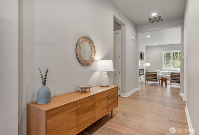 4561 Albatross St, Port Townsend, WA 98368 - hall with light wood-style floors and recessed lighting