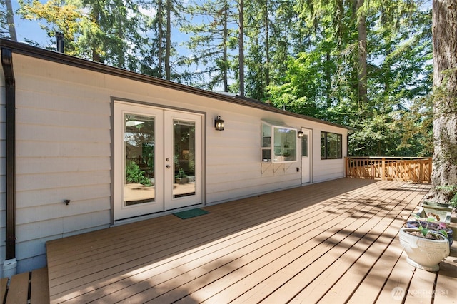 604 N 178th St, Shoreline, WA 98133 - deck featuring french doors