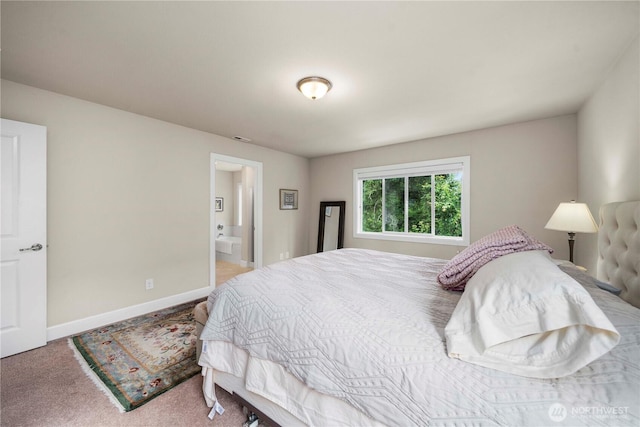 4410 Sentinel Ct, Gig Harbor, WA 98332 - carpeted bedroom with baseboards and ensuite bath