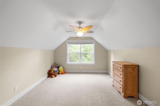 8012 105th Ave SW, Olympia, WA 98512 - bonus room with carpet, lofted ceiling, and ceiling fan