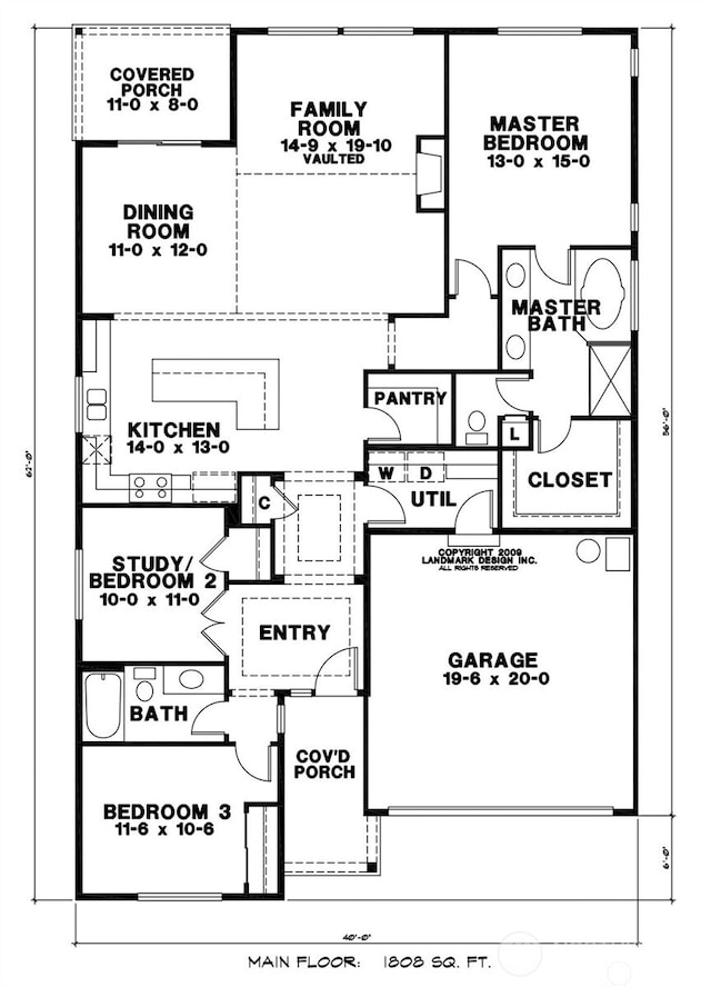 1332 60th Ave NE, Tacoma, WA 98422 - view of home floor plan