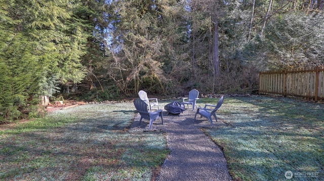 11006 325th Ave SE, Issaquah, WA 98027 - view of yard featuring an outdoor fire pit
