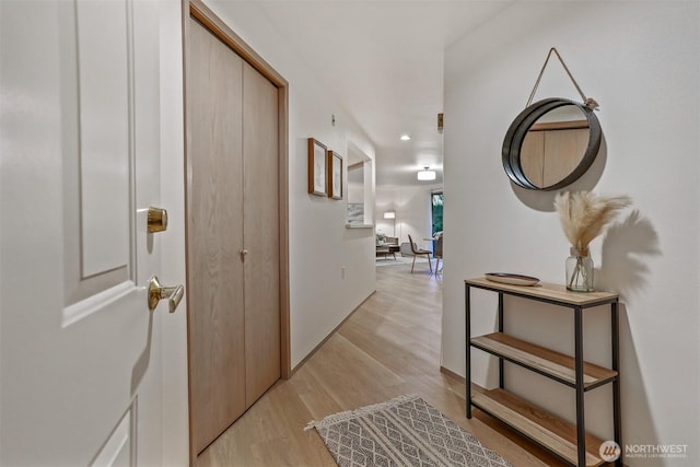 1100 E Harrison St Unit 103, Seattle, WA 98102 - hallway featuring light wood-type flooring and recessed lighting