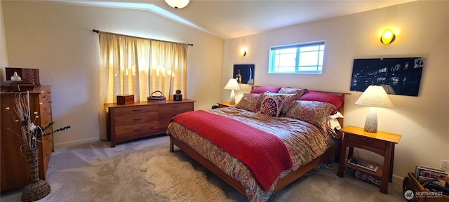 51 Sheree Ln, Sequim, WA 98382 - carpeted bedroom with lofted ceiling and baseboards
