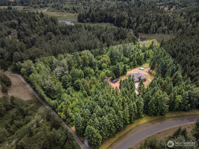 15949 159th Ln SE, Yelm, WA 98597 - aerial overview of property's location with a heavily wooded area