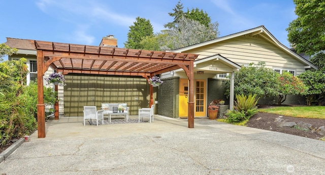 10718 12th Ave NW, Seattle, WA 98177 - view of patio / terrace with a pergola