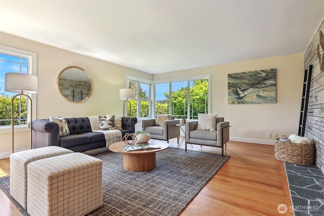 10718 12th Ave NW, Seattle, WA 98177 - living room featuring wood finished floors and baseboards