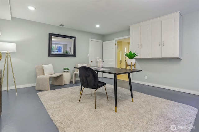 10718 12th Ave NW, Seattle, WA 98177 - office featuring recessed lighting and finished concrete flooring