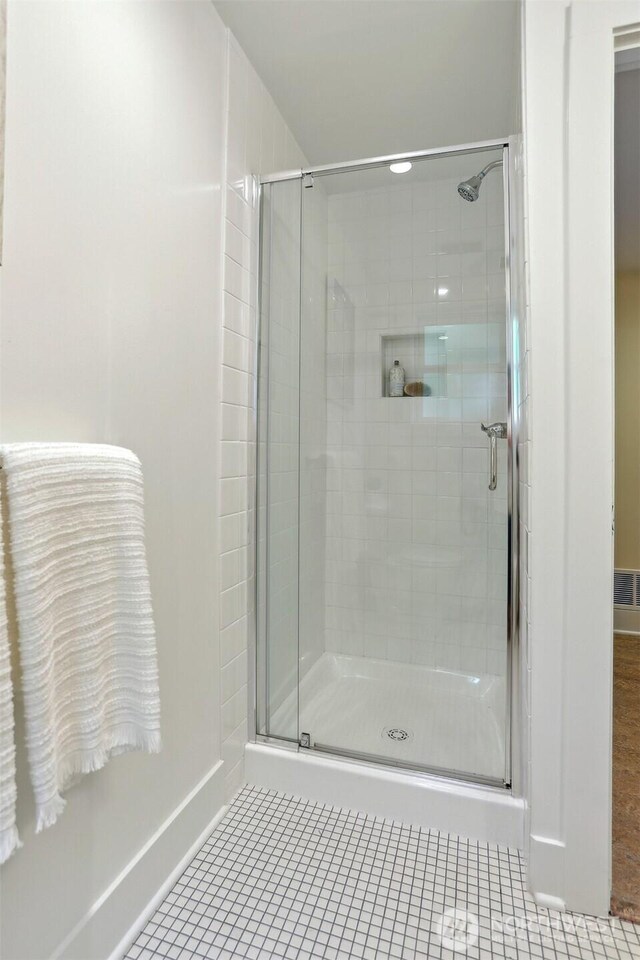 10718 12th Ave NW, Seattle, WA 98177 - full bathroom with tile patterned floors and a stall shower