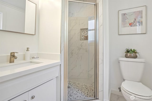 10718 12th Ave NW, Seattle, WA 98177 - full bathroom with marble finish floors, vanity, and a marble finish shower