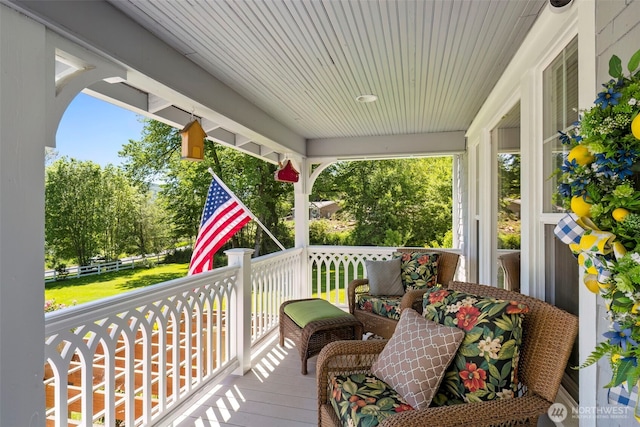 281 Jarvis Rd, Mossyrock, WA 98564 - wooden porch with view of scattered trees