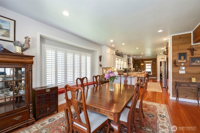 281 Jarvis Rd, Mossyrock, WA 98564 - dining space featuring wood finished floors and recessed lighting