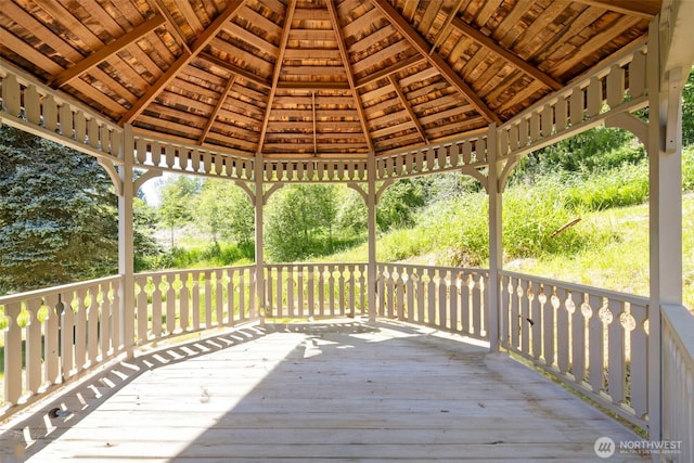 281 Jarvis Rd, Mossyrock, WA 98564 - wooden deck featuring a gazebo