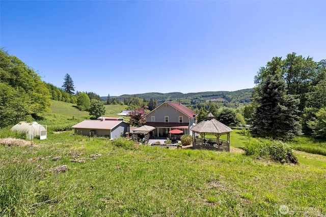 281 Jarvis Rd, Mossyrock, WA 98564 - aerial view of property and surrounding area with a mountainous background