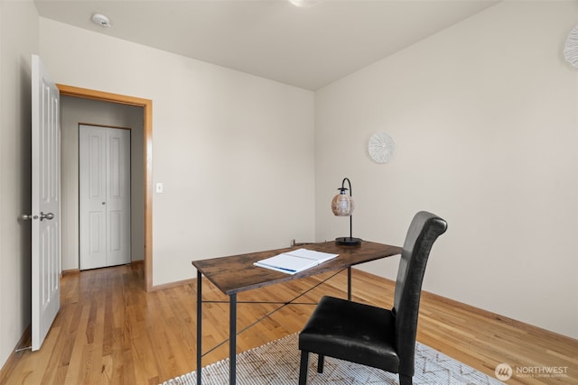 18130 Sunrise Ridge Ave NE, Poulsbo, WA 98370 - office area featuring light wood-style flooring