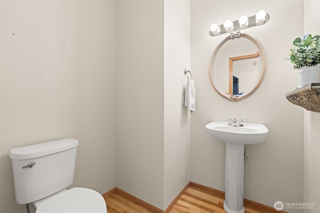 18130 Sunrise Ridge Ave NE, Poulsbo, WA 98370 - half bath with toilet and wood finished floors