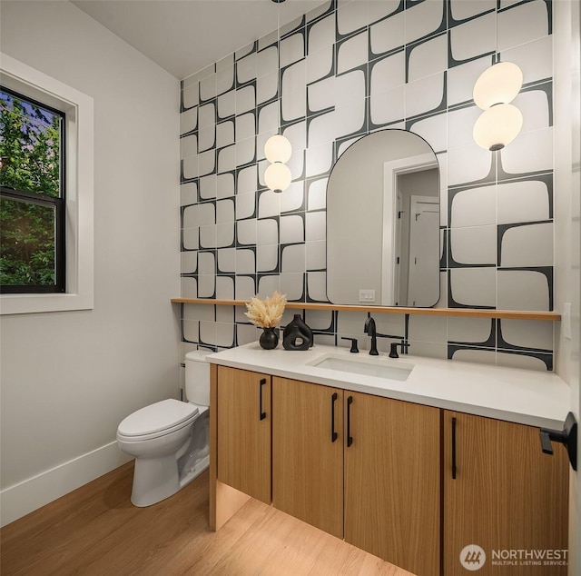 1704 172nd Ct NE, Bellevue, WA 98008 - bathroom featuring vanity and wood finished floors
