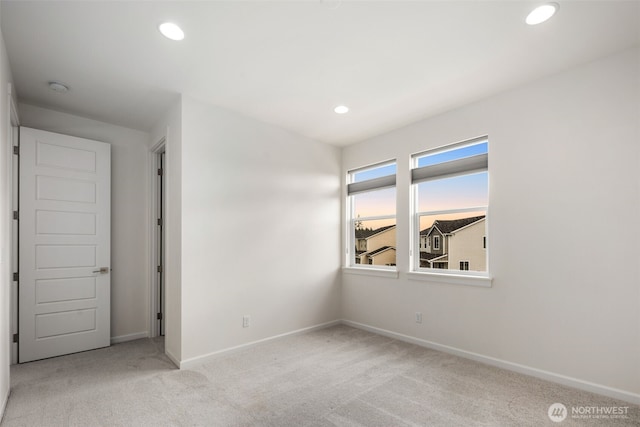 12619 176th St E, Puyallup, WA 98374 - carpeted empty room with a smoke detector and recessed lighting