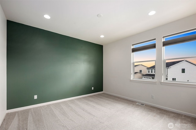 12619 176th St E, Puyallup, WA 98374 - spare room with carpet floors and recessed lighting
