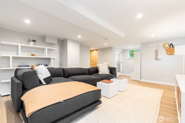 2823 34th Ave S, Seattle, WA 98144 - living area with light wood finished floors and recessed lighting