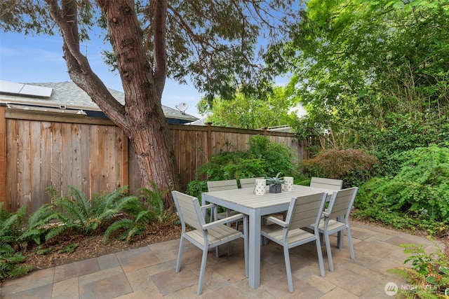 2823 34th Ave S, Seattle, WA 98144 - fenced backyard with a patio area and outdoor dining space