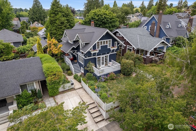 2823 34th Ave S, Seattle, WA 98144 - aerial view of residential area with a tree filled landscape