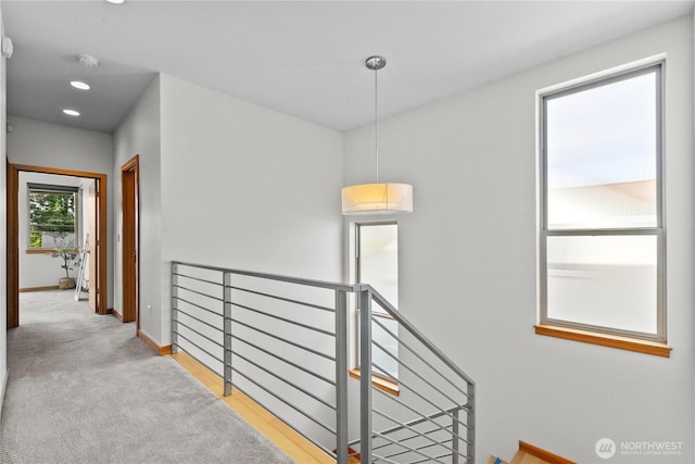 3800 SW Holden St, Seattle, WA 98126 - corridor featuring an upstairs landing and recessed lighting