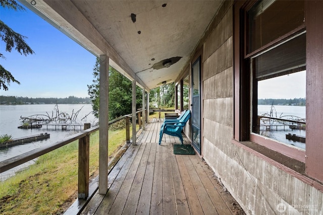 2120 E Spencer Lake Rd, Shelton, WA 98584 - deck with a water view