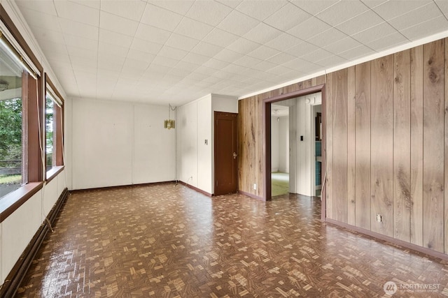 2120 E Spencer Lake Rd, Shelton, WA 98584 - unfurnished room featuring wooden walls and baseboards