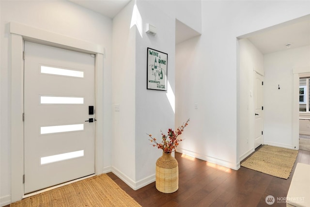 1803 65th Ct SE, Tumwater, WA 98501 - entryway featuring wood finished floors and baseboards