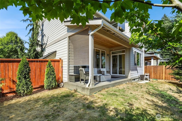1803 65th Ct SE, Tumwater, WA 98501 - view of home's exterior featuring a fenced backyard and a patio