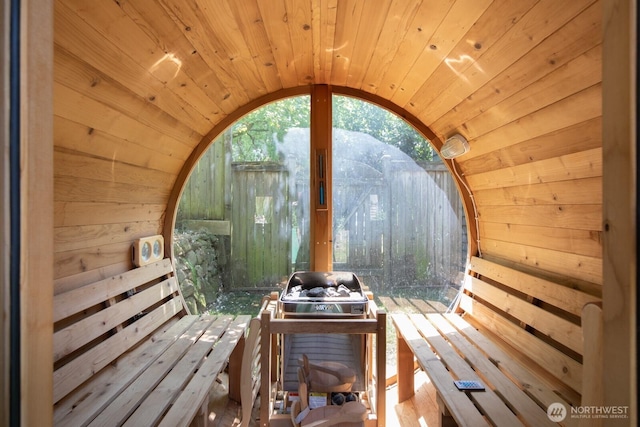 2110 N 88th St, Seattle, WA 98103 - relaxing sauna / steam room with wood ceiling and wood walls