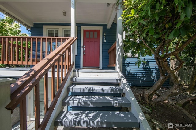 2110 N 88th St, Seattle, WA 98103 - entrance to property featuring covered porch