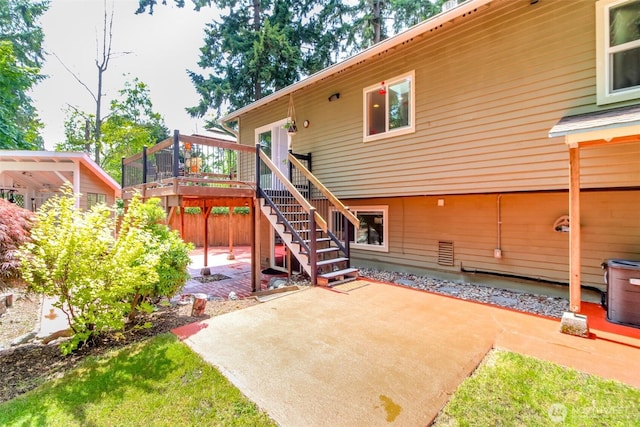 502 SW 326th St, Federal Way, WA 98023 - back of house featuring a patio area, stairs, and a deck