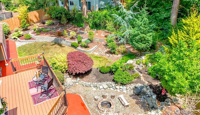 502 SW 326th St, Federal Way, WA 98023 - view of yard featuring a wooden deck