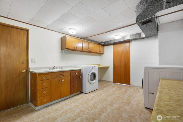 432 SW 206th St, Normandy Park, WA 98166 - laundry room featuring cabinet space