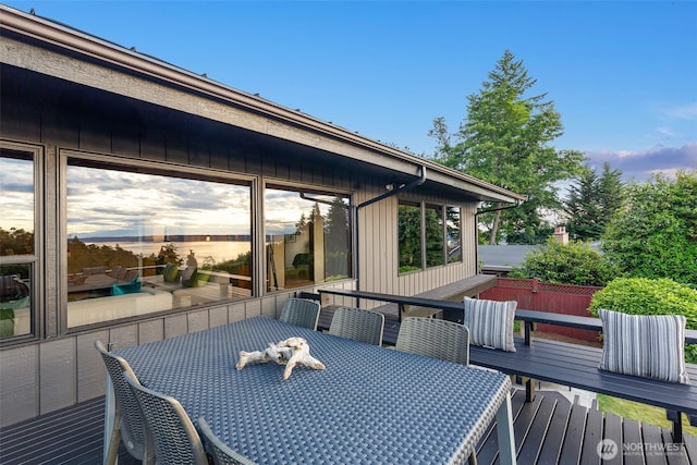 432 SW 206th St, Normandy Park, WA 98166 - wooden terrace featuring outdoor dining area