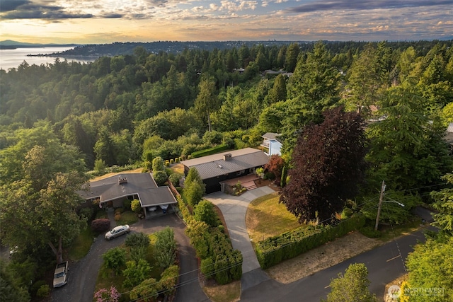 432 SW 206th St, Normandy Park, WA 98166 - view of property location with a heavily wooded area and a large body of water