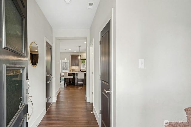 18405 15th Ave W, Lynnwood, WA 98037 - hallway with dark wood-type flooring and recessed lighting