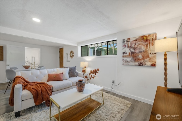 13247 2nd Ave NW, Seattle, WA 98177 - living room featuring wood finished floors and recessed lighting